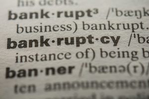Definition of the word bankruptcy