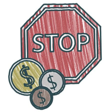 Stop sign illustration