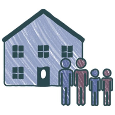 Hand-drawn house illustration