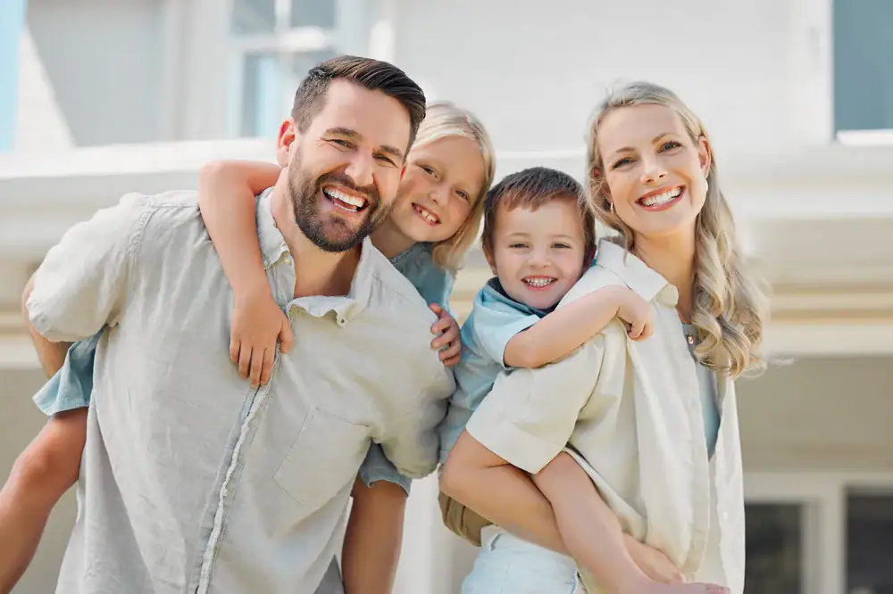Relieved homeowners who settled their debt through negotiation