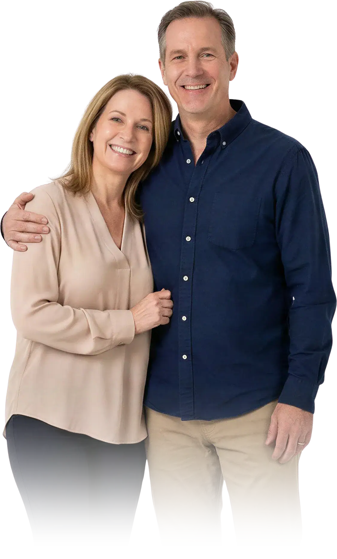 Happy couple after debt relief