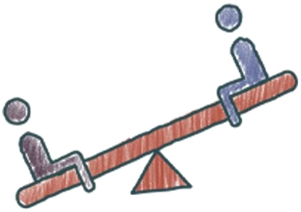 Balance scale illustration