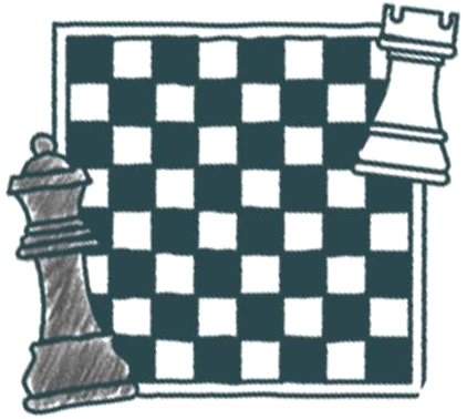 Chess board illustration