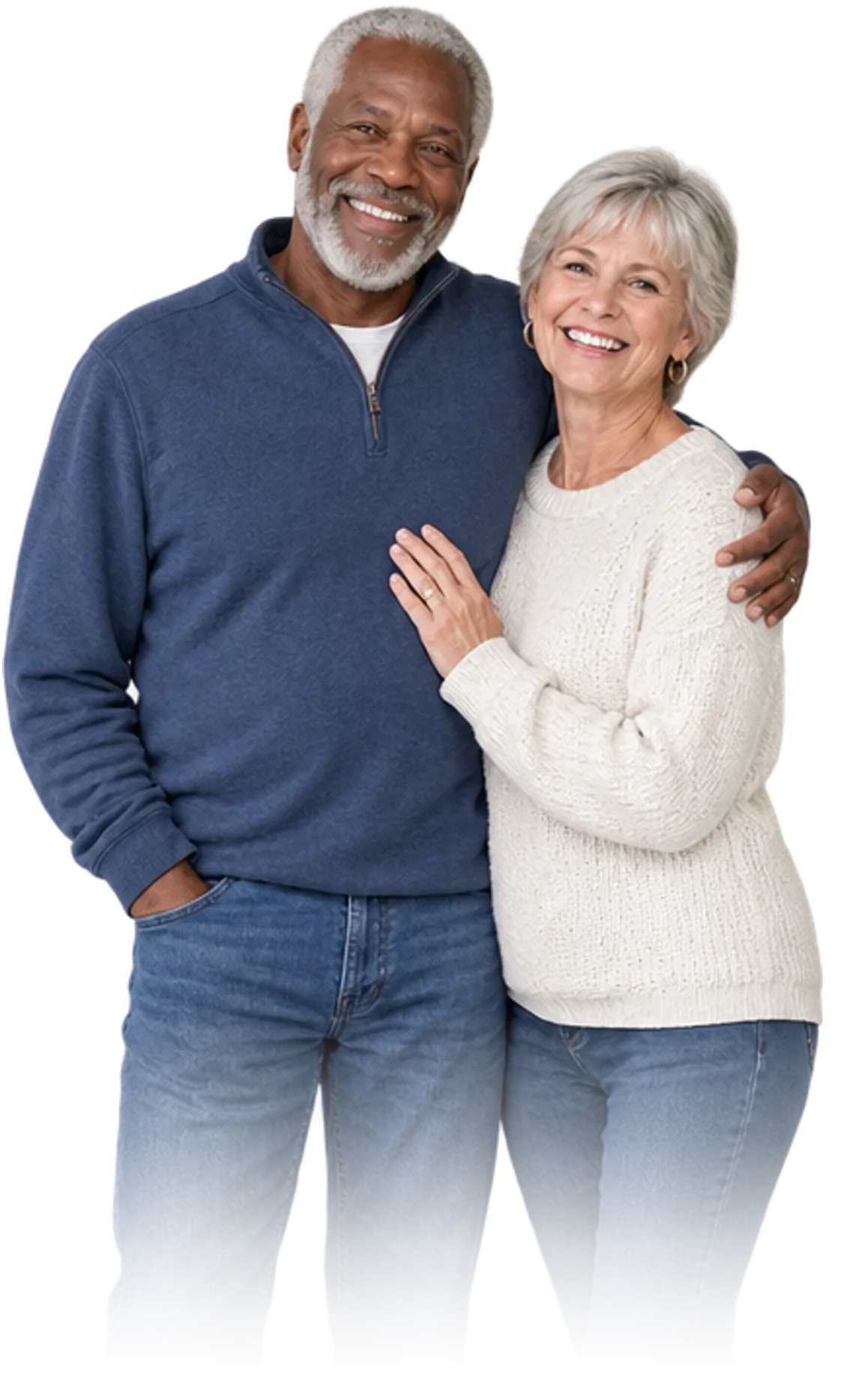 Happy couple after debt relief
